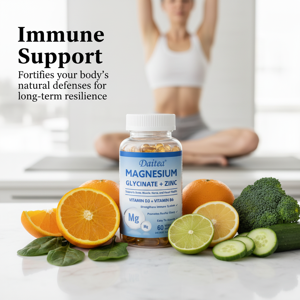 Immune Support - black/white text