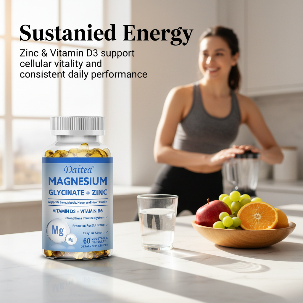 Sustained Energy - black/white text